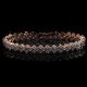 Diamond Cut Cubic Zirconia 18K Gold Plated Bracelet
